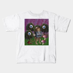 watercolor eyes on lion television Kids T-Shirt